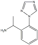 1-[2-(1H-1,2,4-triazol-1-yl)phenyl]ethan-1-amine 结构式