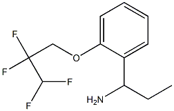 1-[2-(2,2,3,3-tetrafluoropropoxy)phenyl]propan-1-amine 结构式