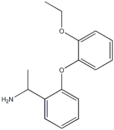 1-[2-(2-ethoxyphenoxy)phenyl]ethan-1-amine 结构式