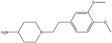 1-[2-(3,4-dimethoxyphenyl)ethyl]piperidin-4-amine 结构式