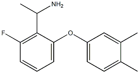 1-[2-(3,4-dimethylphenoxy)-6-fluorophenyl]ethan-1-amine 结构式