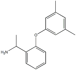 1-[2-(3,5-dimethylphenoxy)phenyl]ethan-1-amine 结构式