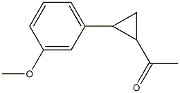 1-[2-(3-methoxyphenyl)cyclopropyl]ethan-1-one 结构式