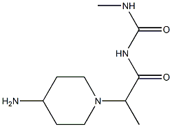 1-[2-(4-aminopiperidin-1-yl)propanoyl]-3-methylurea 结构式