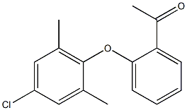 1-[2-(4-chloro-2,6-dimethylphenoxy)phenyl]ethan-1-one 结构式