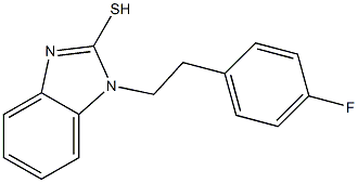 1-[2-(4-fluorophenyl)ethyl]-1H-1,3-benzodiazole-2-thiol 结构式