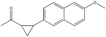 1-[2-(6-methoxynaphthalen-2-yl)cyclopropyl]ethan-1-one 结构式