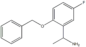 1-[2-(benzyloxy)-5-fluorophenyl]ethan-1-amine 结构式