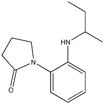 1-[2-(butan-2-ylamino)phenyl]pyrrolidin-2-one 结构式