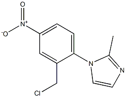 1-[2-(chloromethyl)-4-nitrophenyl]-2-methyl-1H-imidazole 结构式