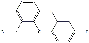 1-[2-(chloromethyl)phenoxy]-2,4-difluorobenzene 结构式