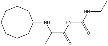 1-[2-(cyclooctylamino)propanoyl]-3-ethylurea 结构式