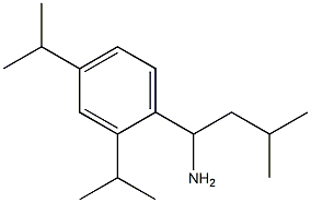 1-[2,4-bis(propan-2-yl)phenyl]-3-methylbutan-1-amine 结构式