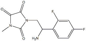 1-[2-amino-2-(2,4-difluorophenyl)ethyl]-3-methylimidazolidine-2,4,5-trione 结构式