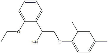 1-[2-amino-2-(2-ethoxyphenyl)ethoxy]-2,4-dimethylbenzene 结构式