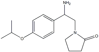 1-[2-amino-2-(4-isopropoxyphenyl)ethyl]pyrrolidin-2-one 结构式