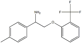 1-[2-amino-2-(4-methylphenyl)ethoxy]-2-(trifluoromethyl)benzene 结构式