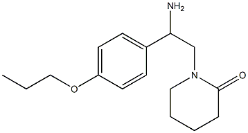 1-[2-amino-2-(4-propoxyphenyl)ethyl]piperidin-2-one 结构式