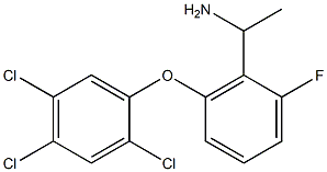 1-[2-fluoro-6-(2,4,5-trichlorophenoxy)phenyl]ethan-1-amine 结构式