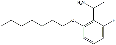 1-[2-fluoro-6-(heptyloxy)phenyl]ethan-1-amine 结构式