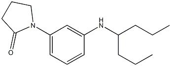 1-[3-(heptan-4-ylamino)phenyl]pyrrolidin-2-one 结构式