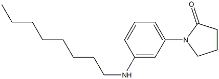 1-[3-(octylamino)phenyl]pyrrolidin-2-one 结构式