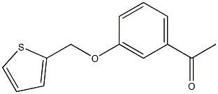 1-[3-(thien-2-ylmethoxy)phenyl]ethanone 结构式