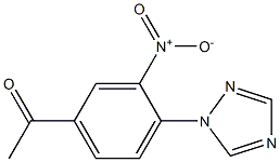 1-[3-nitro-4-(1H-1,2,4-triazol-1-yl)phenyl]ethan-1-one 结构式