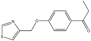 1-[4-(1,3-thiazol-4-ylmethoxy)phenyl]propan-1-one 结构式