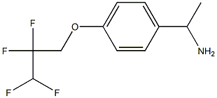 1-[4-(2,2,3,3-tetrafluoropropoxy)phenyl]ethan-1-amine 结构式