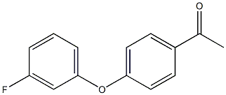 1-[4-(3-fluorophenoxy)phenyl]ethan-1-one 结构式