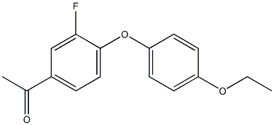 1-[4-(4-ethoxyphenoxy)-3-fluorophenyl]ethan-1-one 结构式