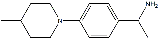 1-[4-(4-methylpiperidin-1-yl)phenyl]ethan-1-amine 结构式