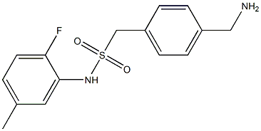 1-[4-(aminomethyl)phenyl]-N-(2-fluoro-5-methylphenyl)methanesulfonamide 结构式