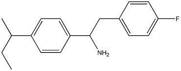 1-[4-(butan-2-yl)phenyl]-2-(4-fluorophenyl)ethan-1-amine 结构式