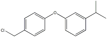 1-[4-(chloromethyl)phenoxy]-3-(propan-2-yl)benzene 结构式