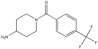 1-[4-(trifluoromethyl)benzoyl]piperidin-4-amine 结构式