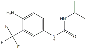 1-[4-amino-3-(trifluoromethyl)phenyl]-3-propan-2-ylurea 结构式