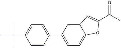 1-[5-(4-tert-butylphenyl)-1-benzofuran-2-yl]ethanone 结构式