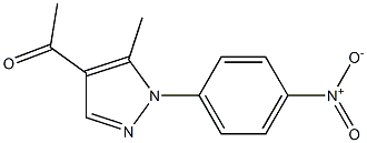 1-[5-methyl-1-(4-nitrophenyl)-1H-pyrazol-4-yl]ethan-1-one 结构式