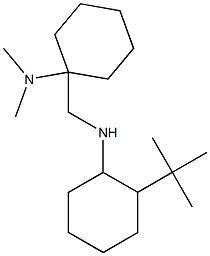 1-{[(2-tert-butylcyclohexyl)amino]methyl}-N,N-dimethylcyclohexan-1-amine 结构式