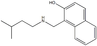 1-{[(3-methylbutyl)amino]methyl}naphthalen-2-ol 结构式