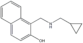 1-{[(cyclopropylmethyl)amino]methyl}naphthalen-2-ol 结构式