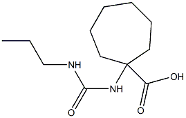 1-{[(propylamino)carbonyl]amino}cycloheptanecarboxylic acid 结构式