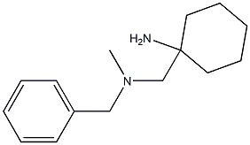 1-{[benzyl(methyl)amino]methyl}cyclohexan-1-amine 结构式