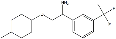 1-{1-amino-2-[(4-methylcyclohexyl)oxy]ethyl}-3-(trifluoromethyl)benzene 结构式