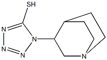 1-{1-azabicyclo[2.2.2]octan-3-yl}-1H-1,2,3,4-tetrazole-5-thiol 结构式