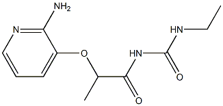 1-{2-[(2-aminopyridin-3-yl)oxy]propanoyl}-3-ethylurea 结构式