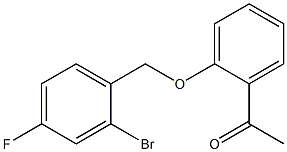 1-{2-[(2-bromo-4-fluorophenyl)methoxy]phenyl}ethan-1-one 结构式
