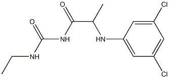 1-{2-[(3,5-dichlorophenyl)amino]propanoyl}-3-ethylurea 结构式